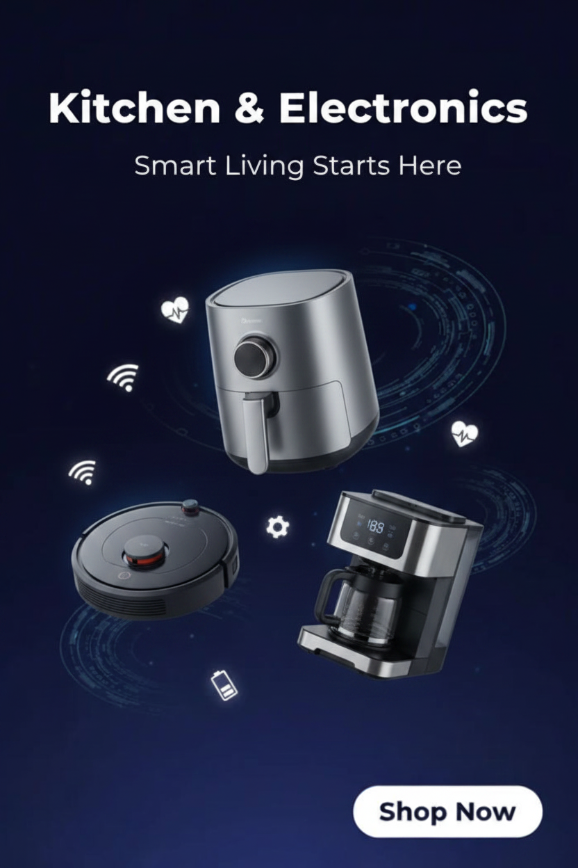 Kitchen & Electronics Banner
